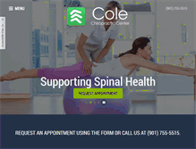 Tablet Screenshot of chirocole.com